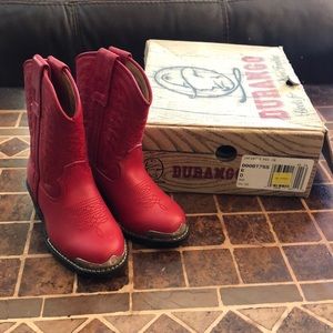 Brand New!  Toddler size 6, beautiful, red boots!